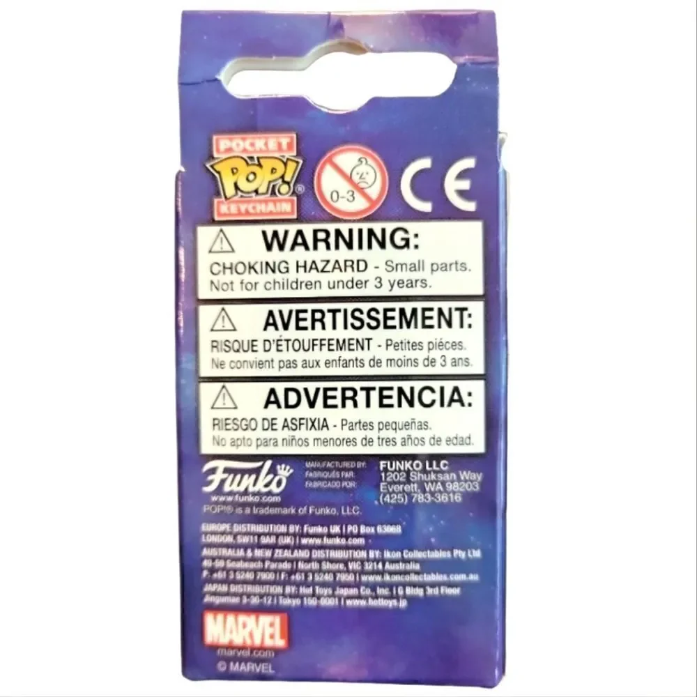 NIB POCKET POP KEYCHAIN AVENGERS INFINITY WAR THANOS BOBBLE-HEAD KEYCHAIN